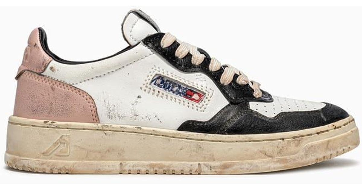 Autry Leather Super Vintage Sneakers Avlw Sv01 Lyst UK