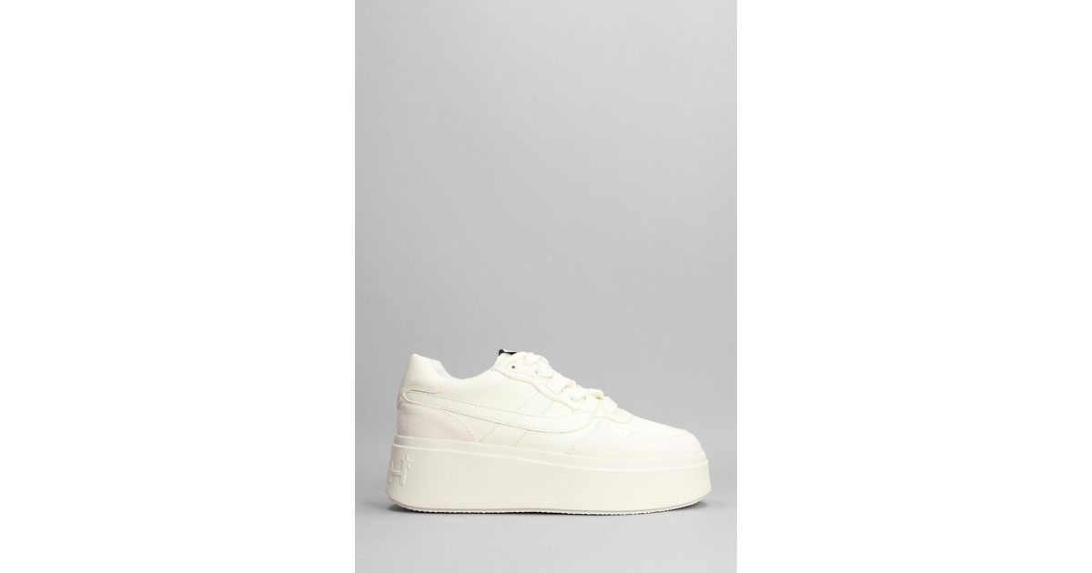 Ash Match Sneakers In White Suede And Leather | Lyst