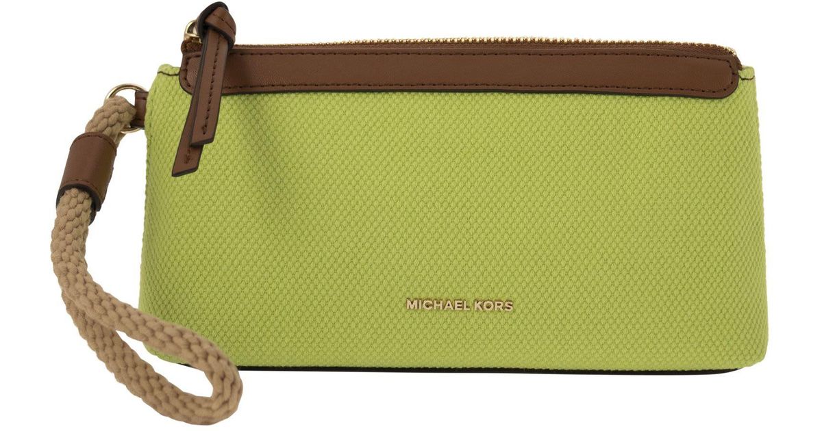 Michael Kors Fabric Wallet in Green Lyst