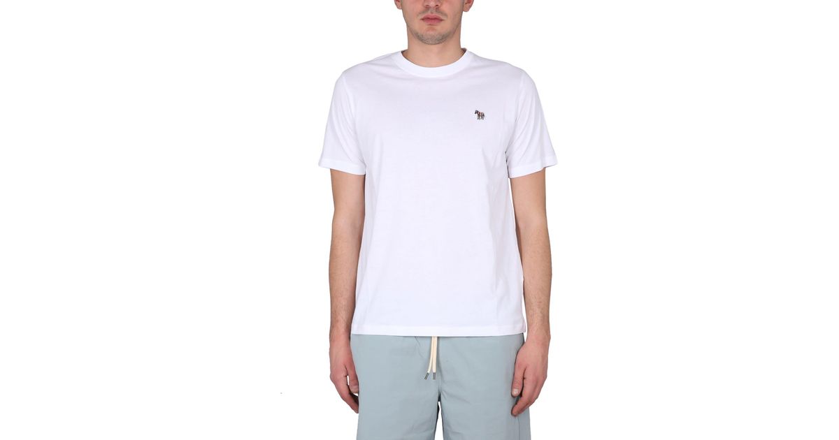 PS by Paul Smith Zebra Logo T-shirt in White for Men | Lyst