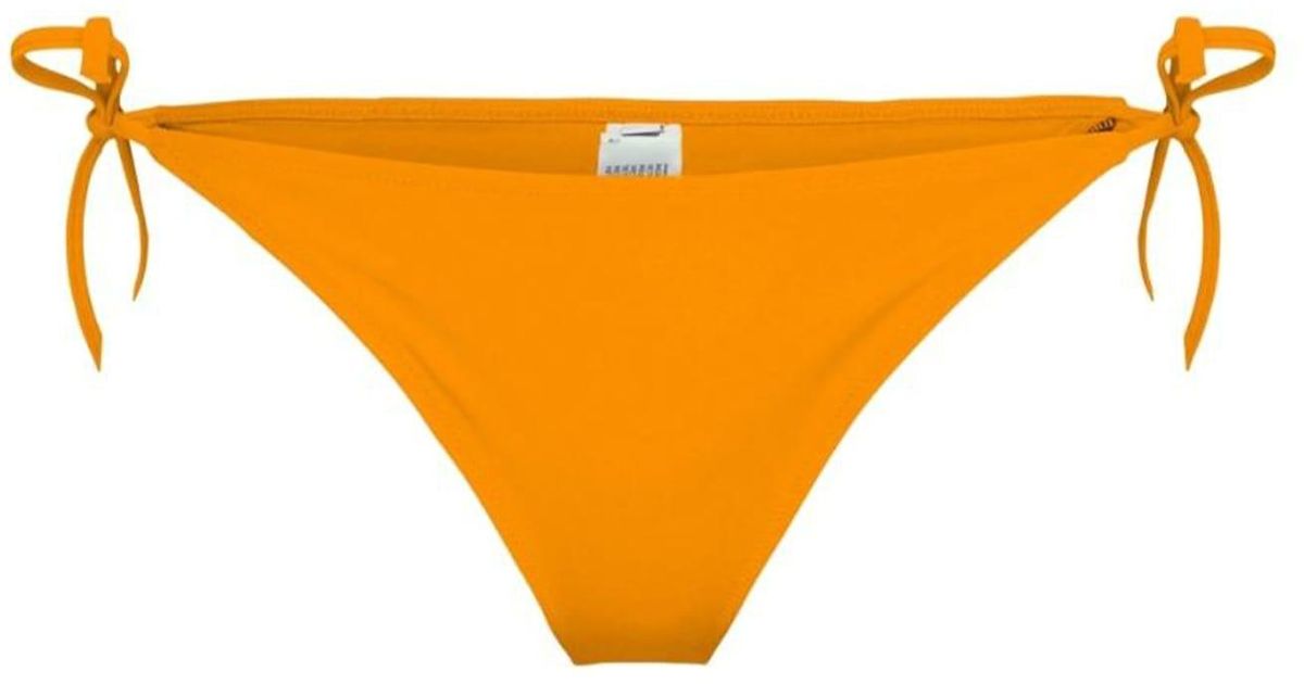 Calvin Klein Synthetic Sea Briefs With Laces in Orange for Men Lyst