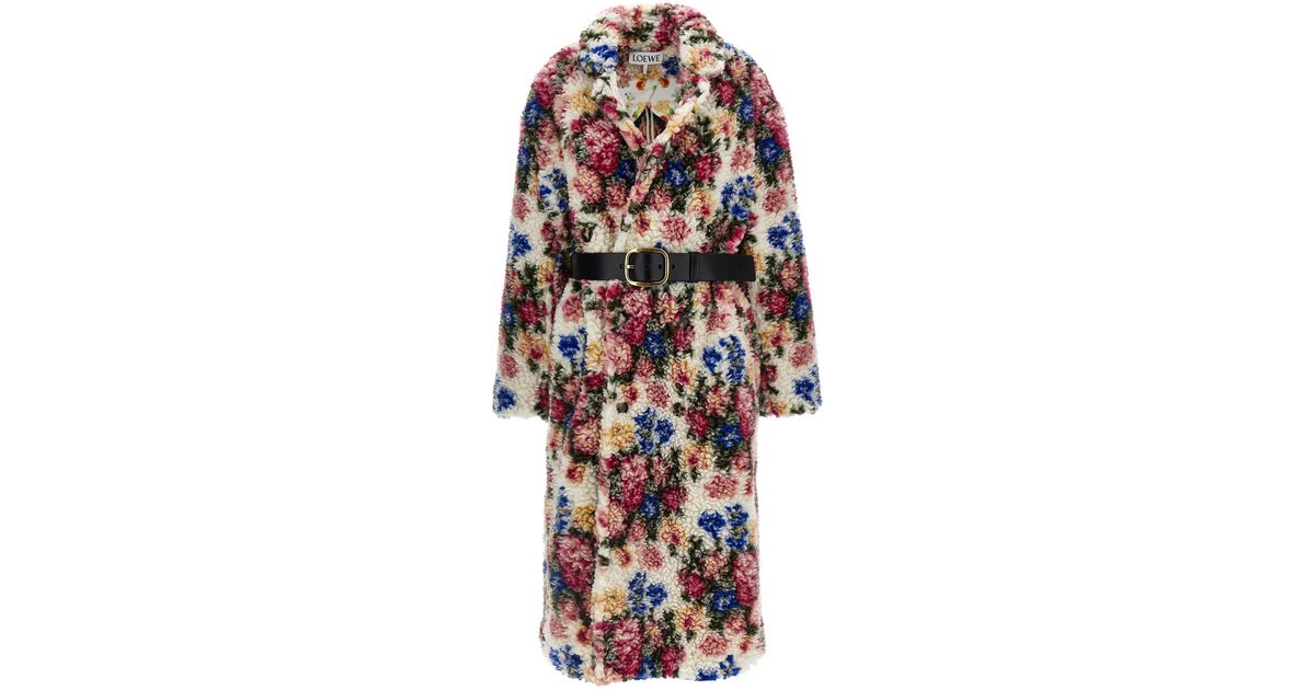 【louren】flower mole jacquard coat Loewe Jacquard Floral Bouquet Coat | Lyst
