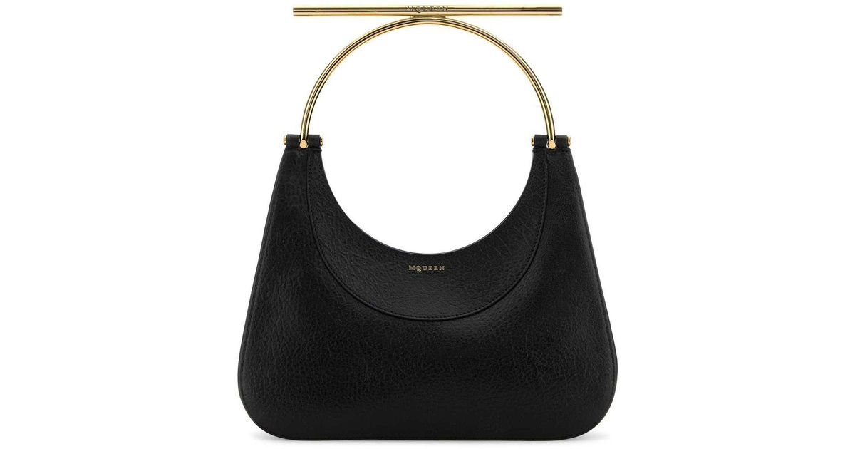 Alexander McQueen Logo Detailed ZipUp Tote Bag in Black Lyst UK