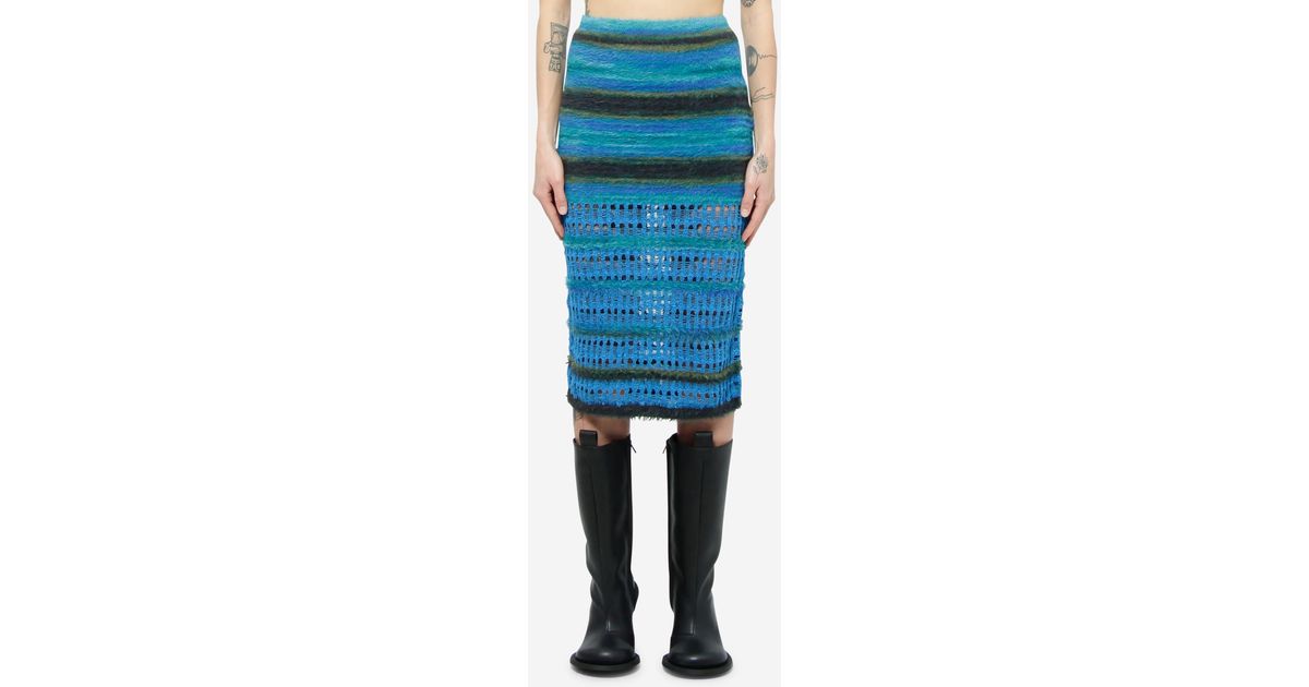 ANDERSSON BELL Jenny Bubble Stripe Skirt in Blue | Lyst