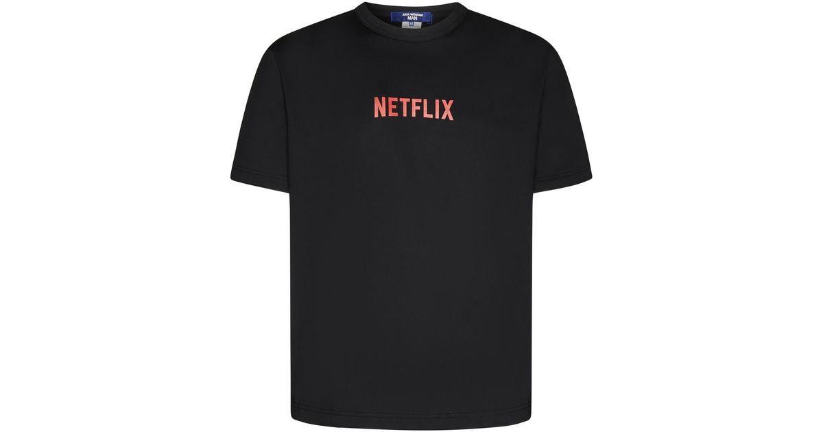 Junya Watanabe Netflix Cotton T-shirt in Black for Men | Lyst