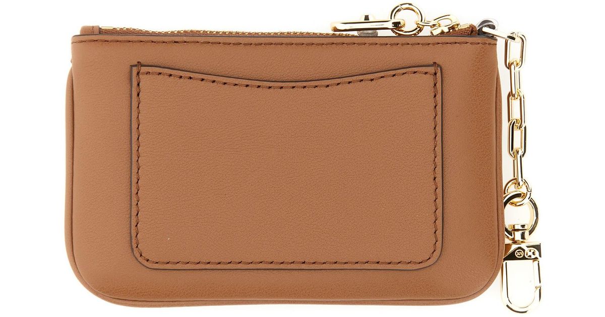 MICHAEL Michael Kors Card Holder "parker" in Brown Lyst