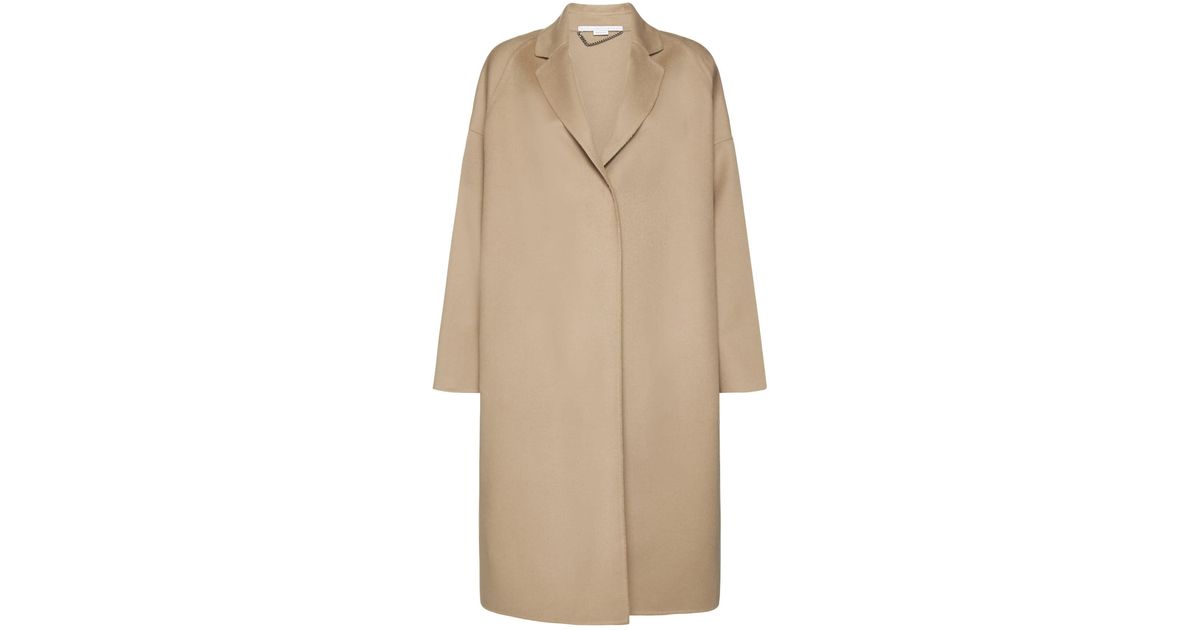 Stella McCartney Coat in Natural | Lyst