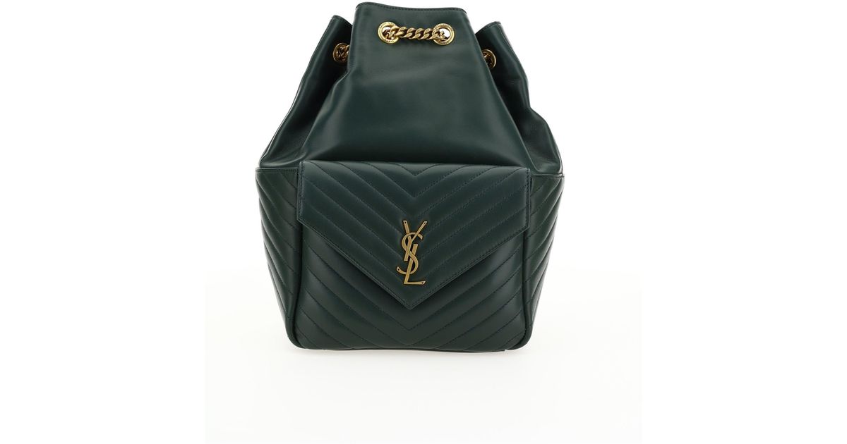 Saint Laurent Backpack in Green Lyst