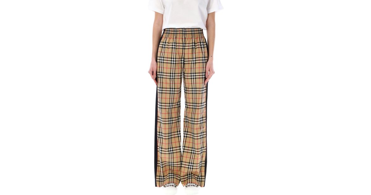 Burberry Vintage Check Trousers Lyst UK