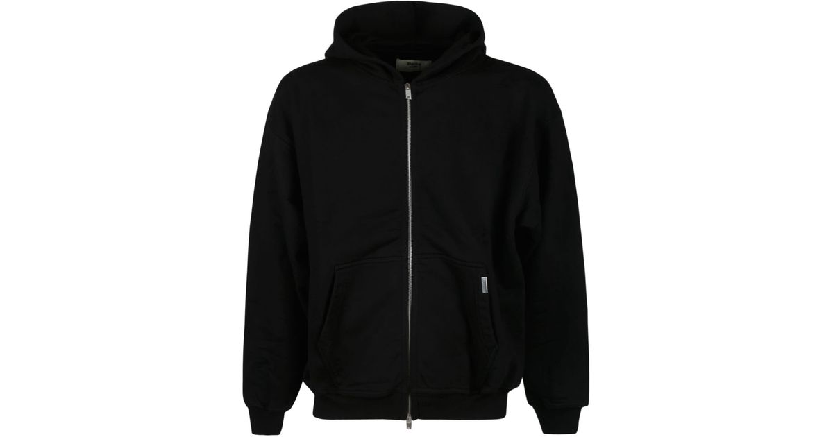 Represent Blank Zip Hoodie in Black for Men | Lyst