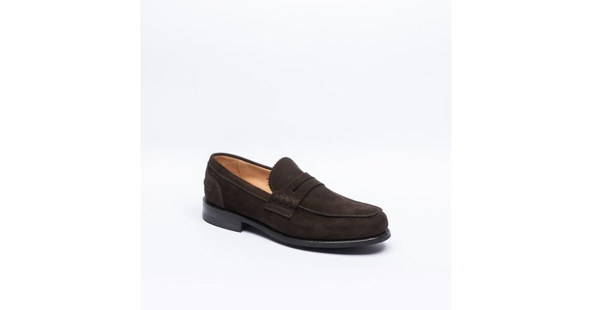 Cheaney Loafer Dorking Ii R Bitter Chocolate Suede in Black for Men ...