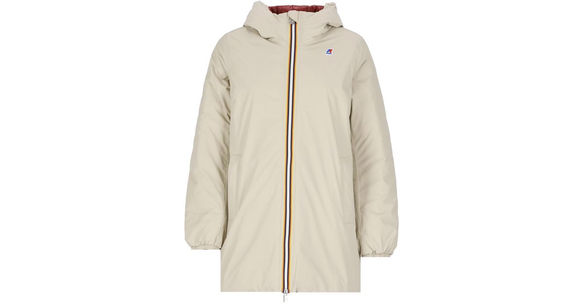 K-Way Sophie Thermo Plus Reversible Jacket in Natural | Lyst