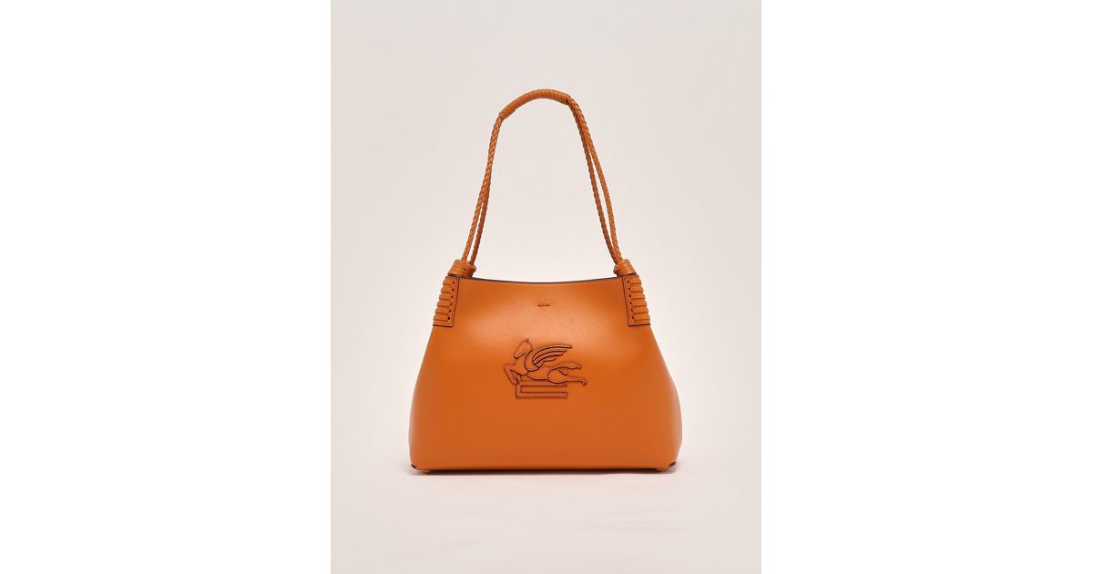 【送料&関税込】Etro Shopping Libra S Shoulder Bag Etro Shopping Libra S Shoulder Bag in Orange | Lyst