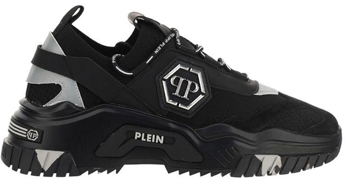 Philipp Plein Trainer Predator Sneakers in Black for Men | Lyst