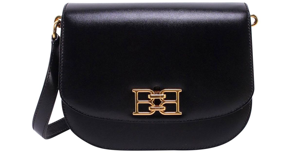 Bally Leather Shoulder Bags in Black | Lyst UK