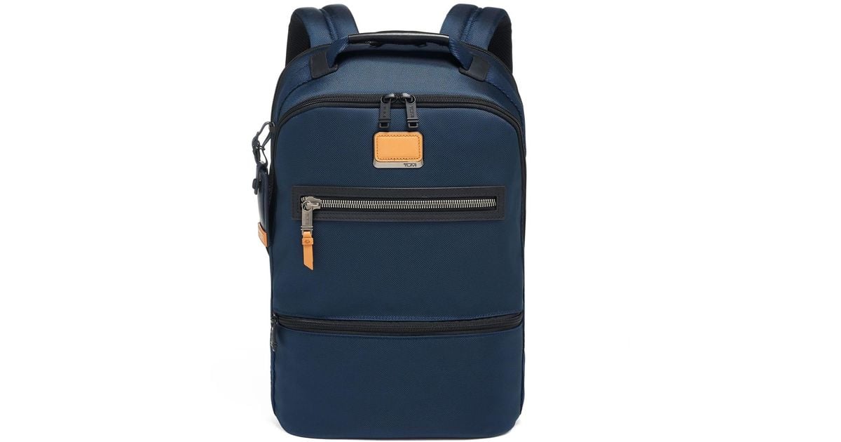 Tumi Alpha Bravo Essential Backpack in Blue for Men Lyst UK