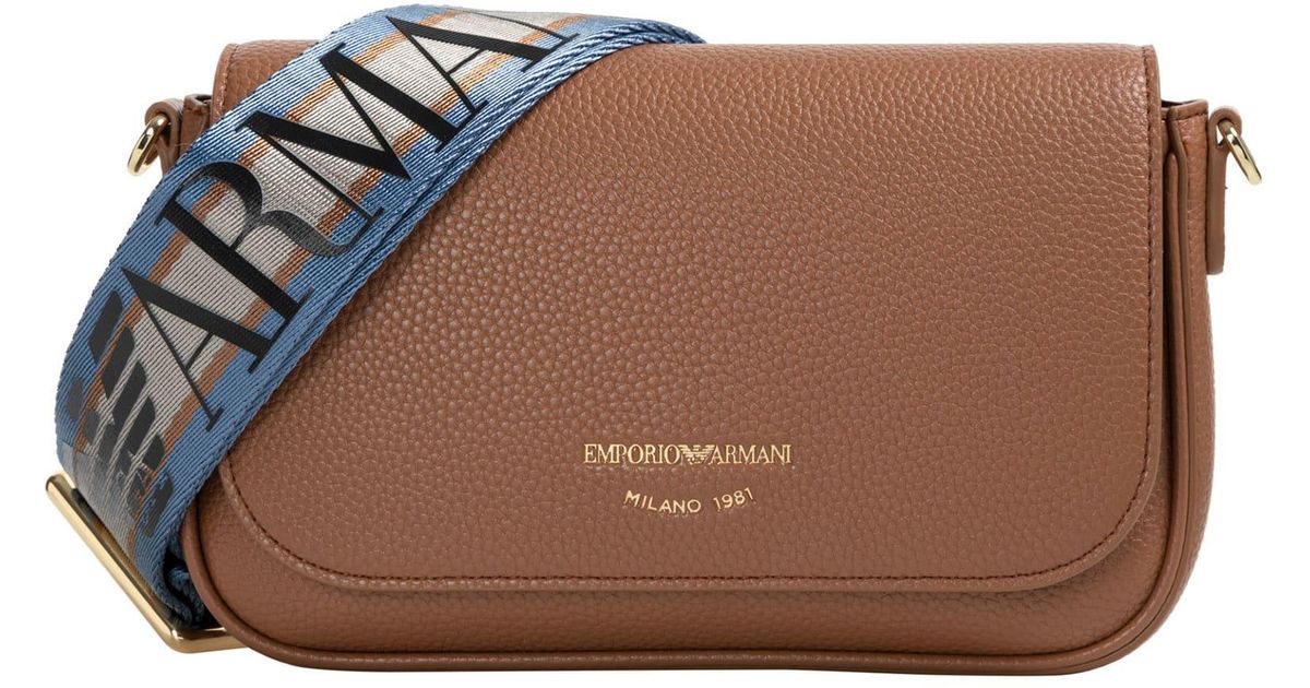 Emporio Armani Crossbody Bag in Brown Lyst