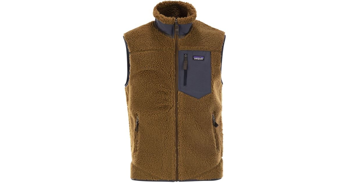 Patagonia Classic Retro-X Fleece Vest in Brown for Men | Lyst