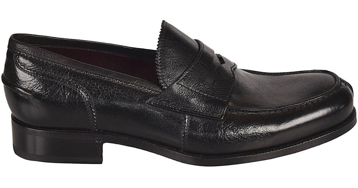 Lidfort Classic Loafers in Black for Men - Lyst