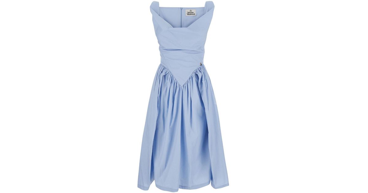 sunday printed midi dress by vivienne westwood Vivienne Westwood Sunday printed cotton midi dress Vivienne Westwood