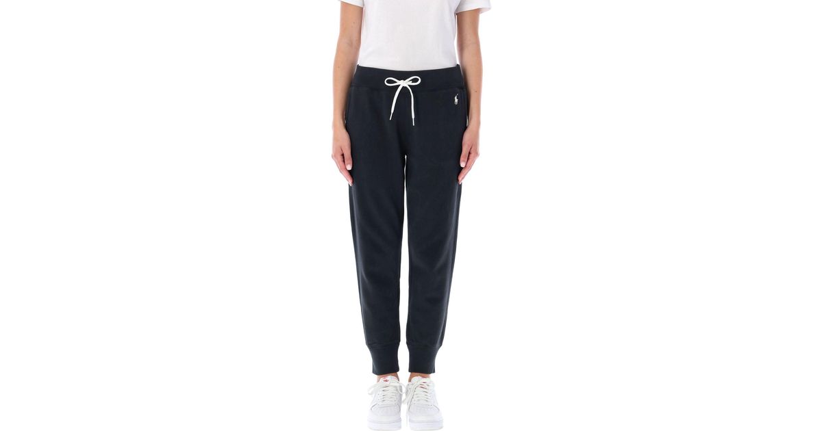 black fleece tracksuit bottoms