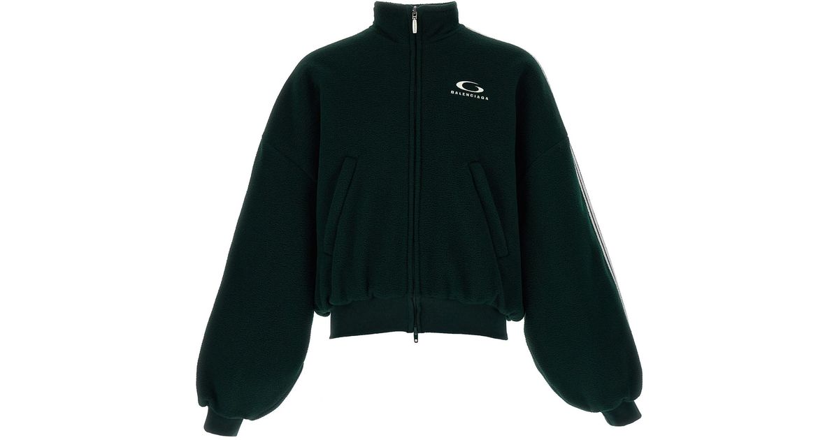 【Balenciaga】Loop Sports Icon Round ジップアップ ジャケット Loop Sports Icon Round Zip-up Jacket in Cypress Green