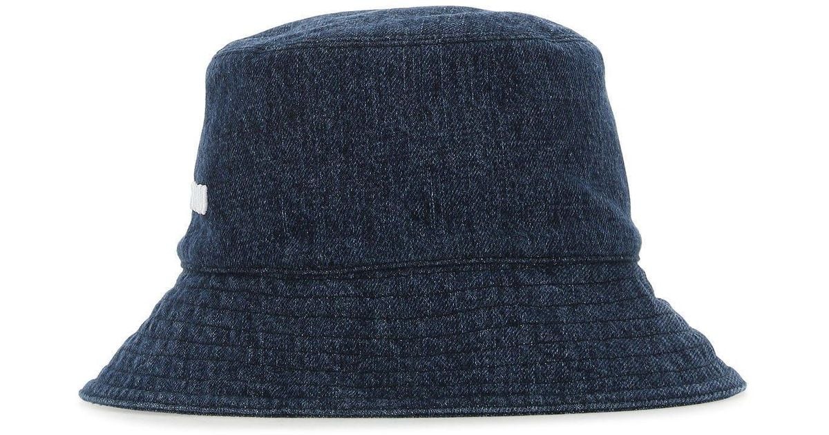 Miu Miu Blue Denim Bucket Hat | Lyst
