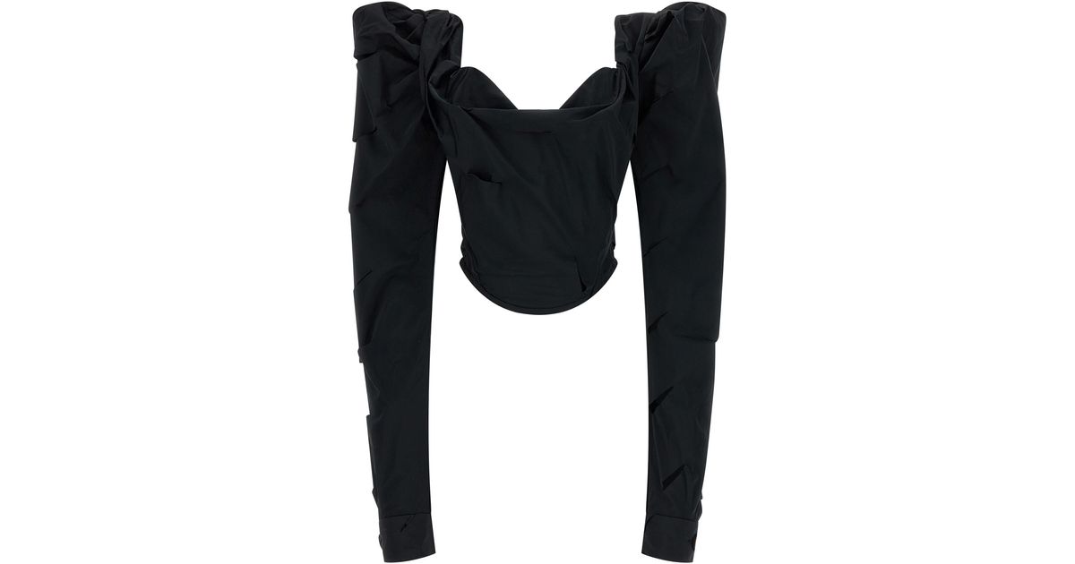Vivienne Westwood Ls Sunday Corset Top in Black Lyst UK