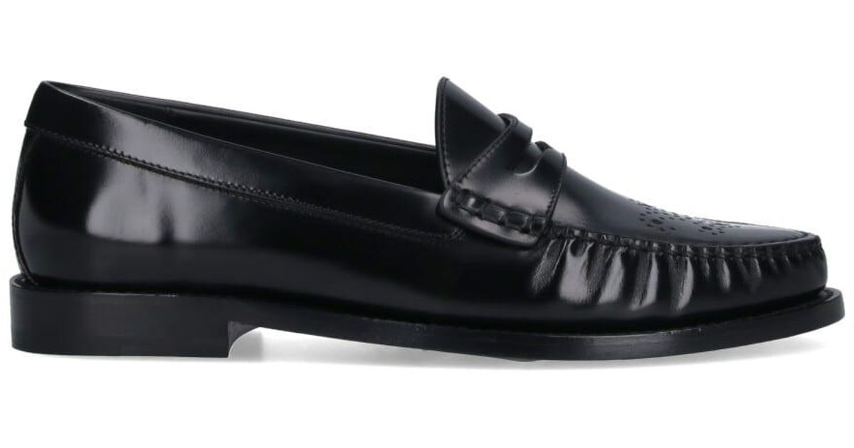 Celine Flat Shoes Bull Leather in Black | Lyst
