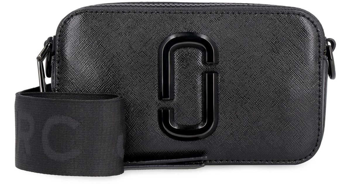 Marc Jacobs The Snapshot Leather Shoulder Bag in Black Lyst UK