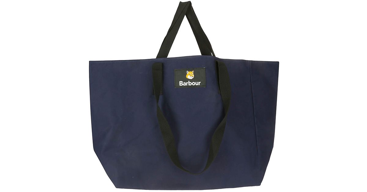 Barbour X Mk Reversible Tote Bag in Blue for Men | Lyst
