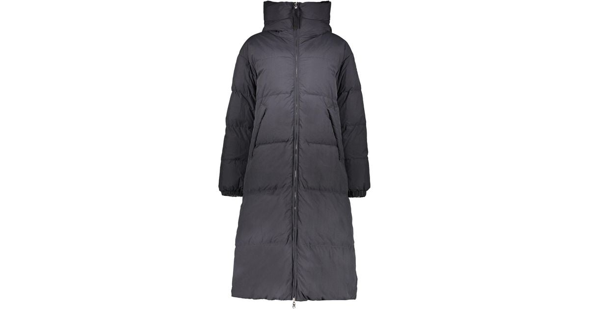 Parajumpers Sleeping Bag Long Hooded Down Jacket in Gray Lyst