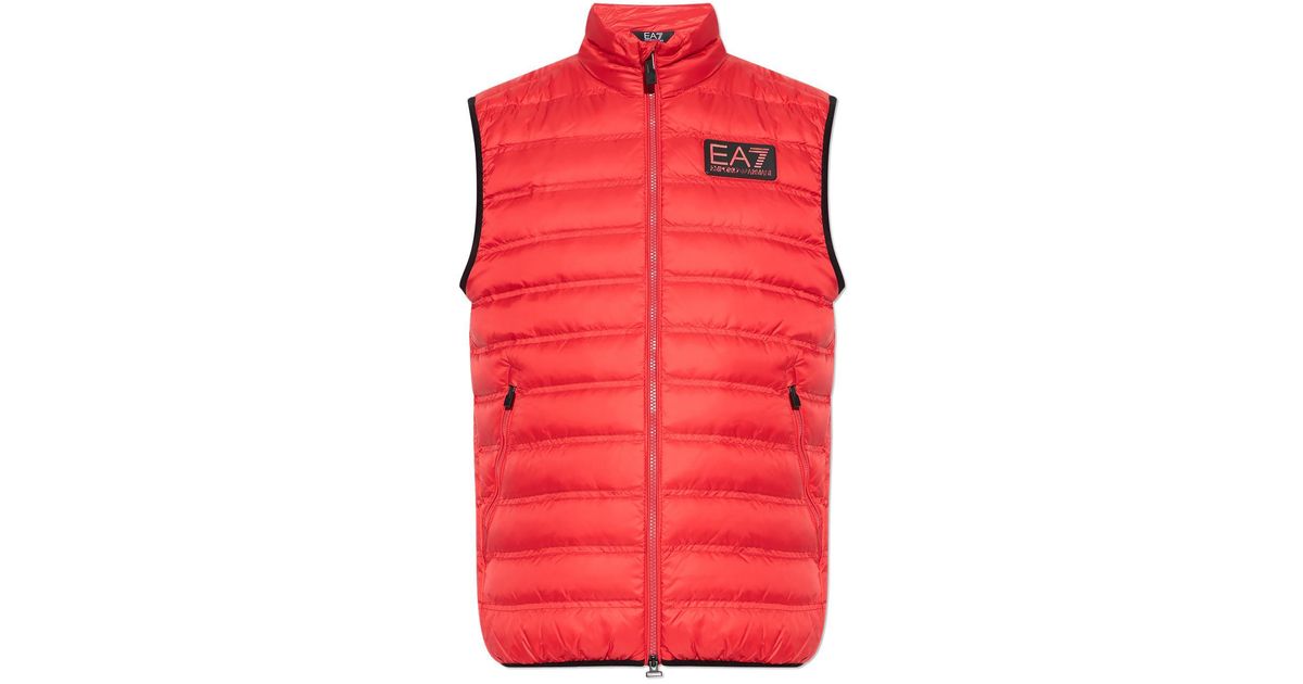 Red hot sale ea7 gilet