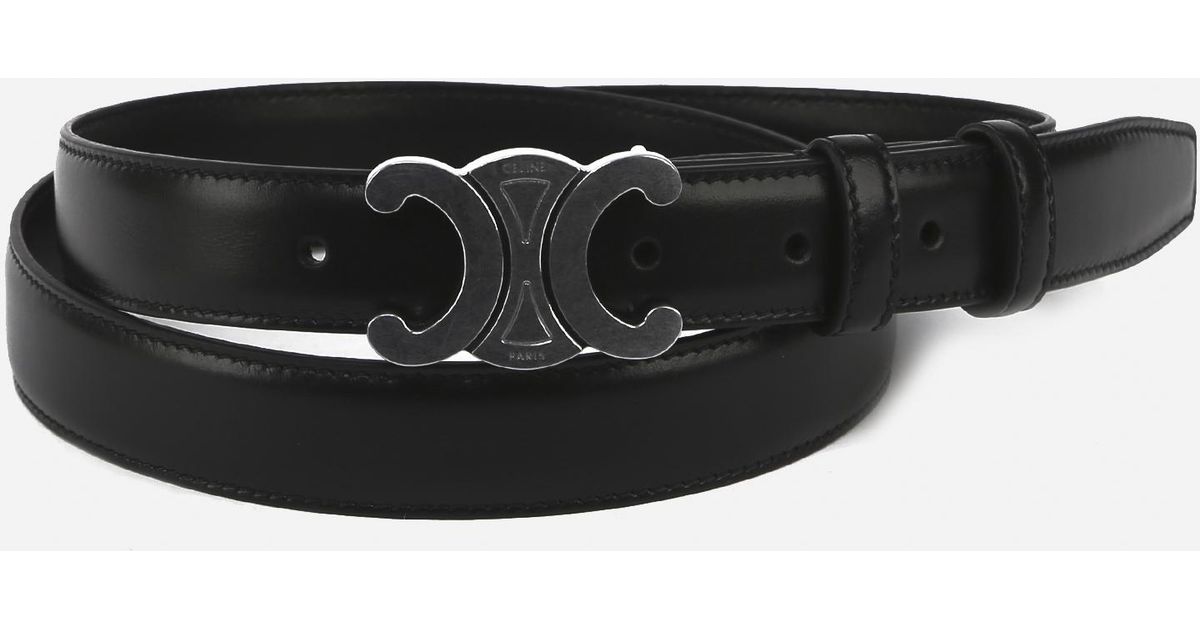 Celine Belts Bull Leather in White for Men | Lyst