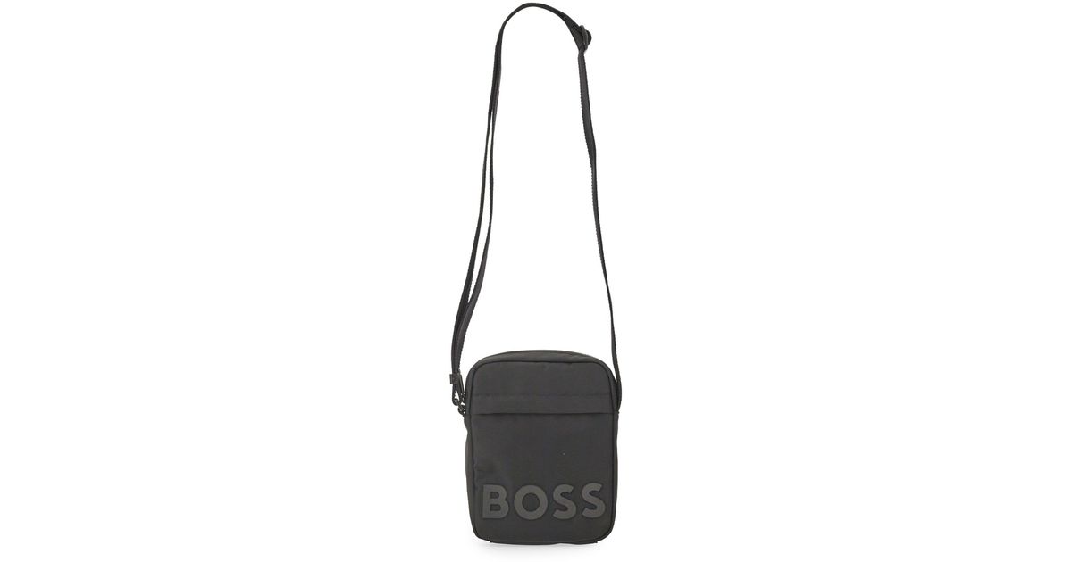 BOSS by HUGO BOSS Shoulder Bag With Logo in Black for Men Lyst