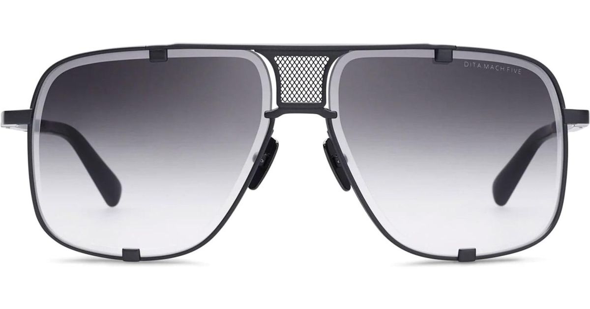 Dita Eyewear Mach-five - Black Iron Sunglasses | Lyst