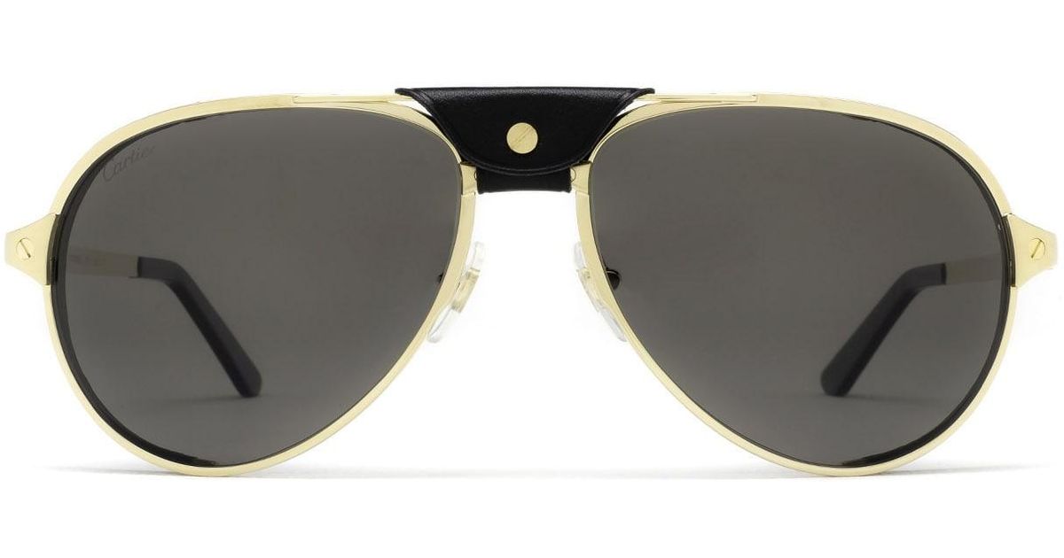 Cartier Ct0296s Gold Sunglasses in Metallic for Men | Lyst UK