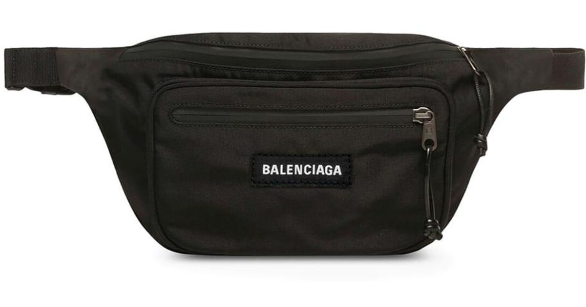 Balenciaga Synthetic Explorer Beltpack in Black White (Black) for Men ...