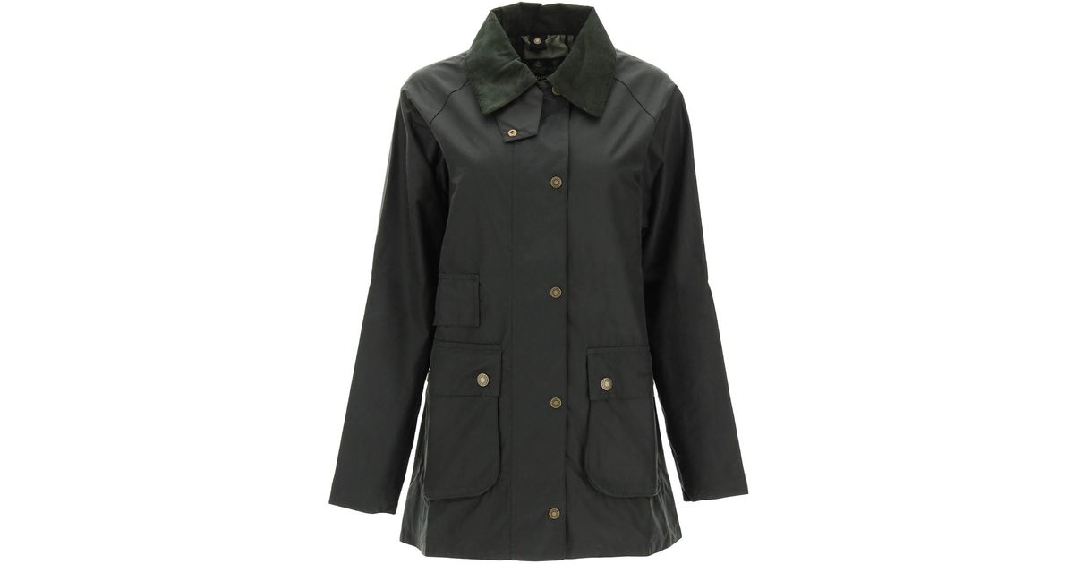 Barbour Tain Wax Jacket in Black Lyst