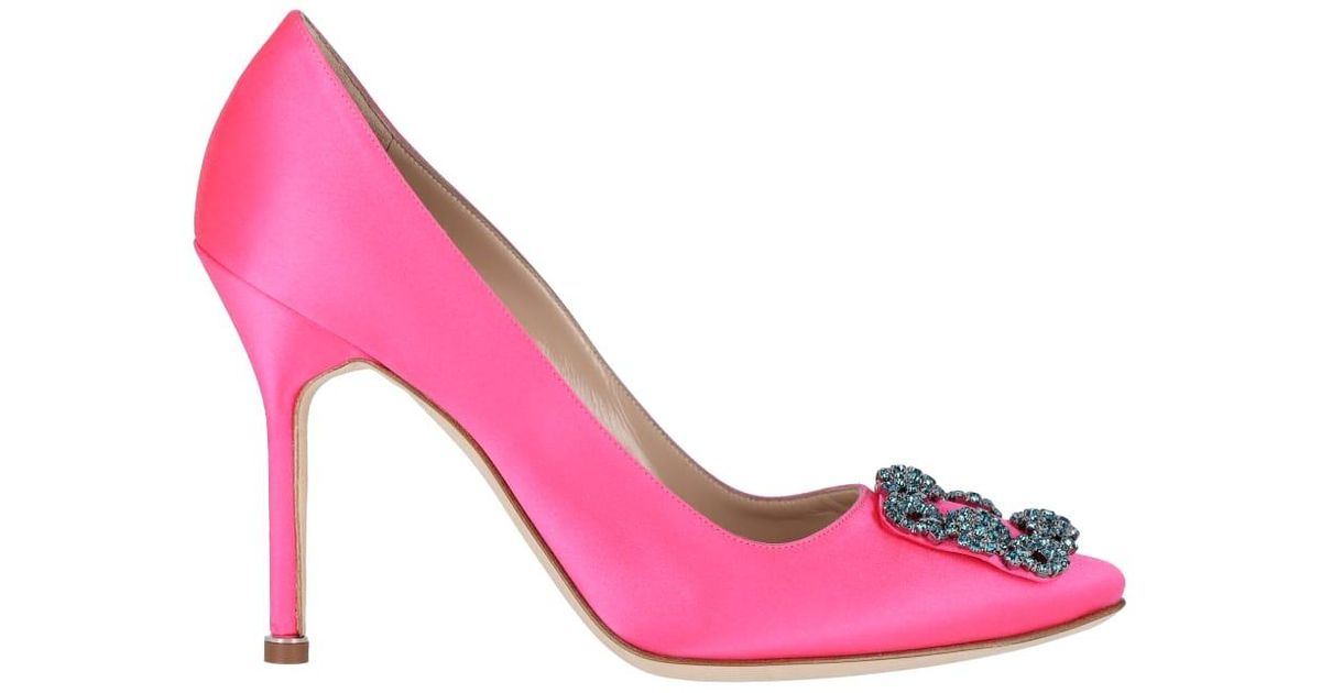 Manolo Blahnik High-heeled Shoe in Pink | Lyst UK