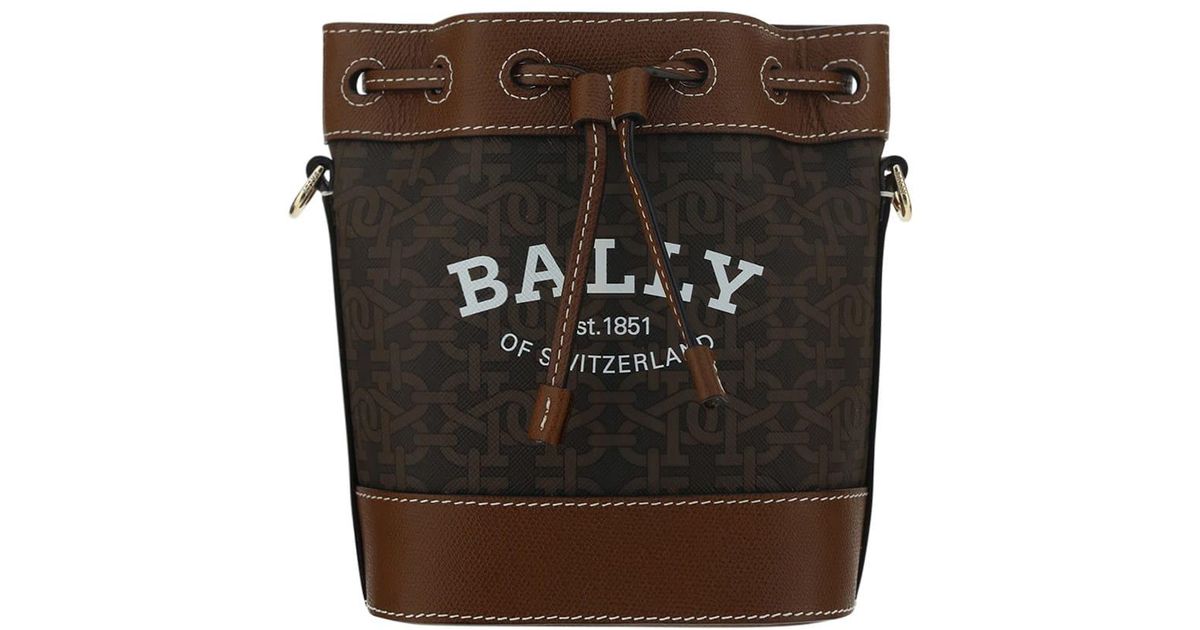 Bally Leather Cleoh Bucket Bag in Black Lyst