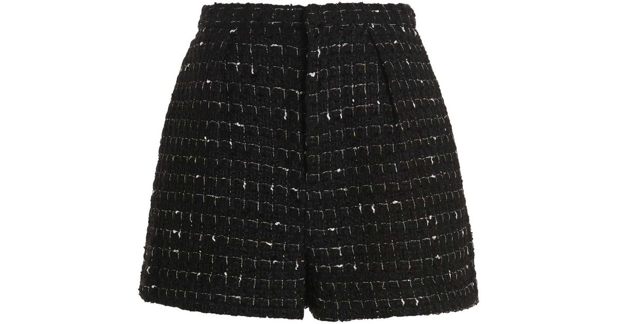 IRO Tweed Azalee Shorts in Black Save 16 Lyst