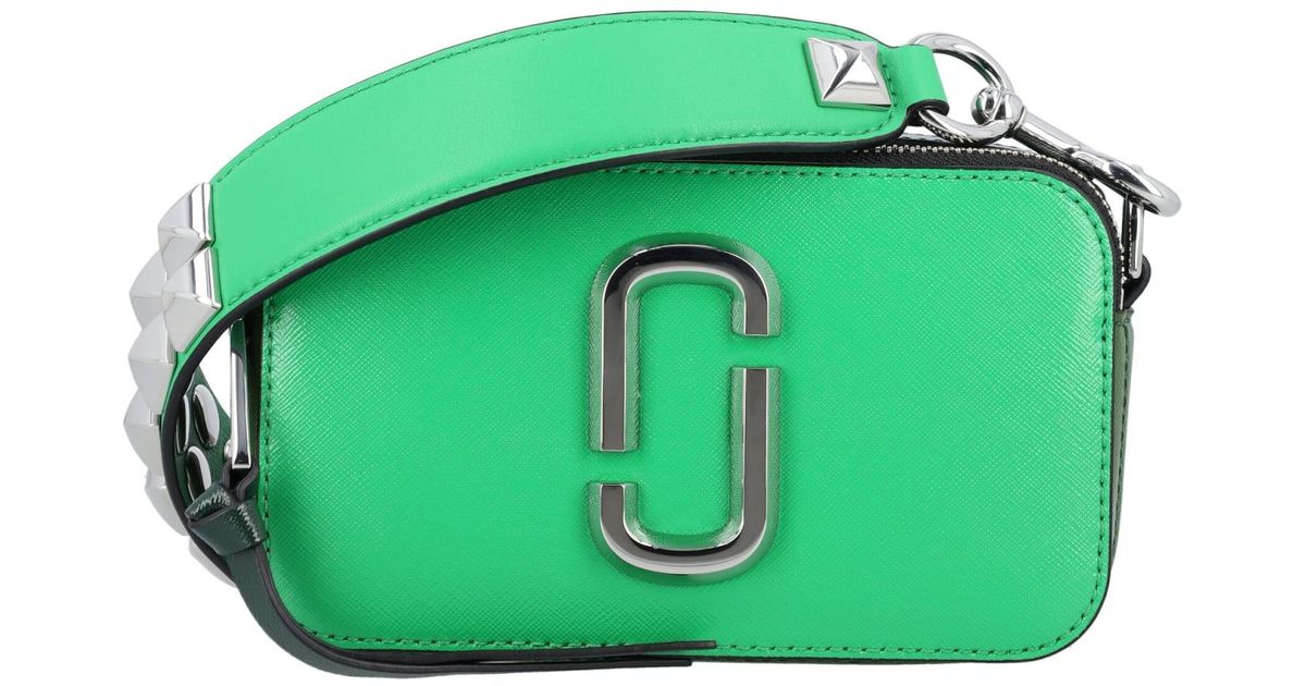 The Snapshot Studded Camera Bag in Green - Marc Jacobs