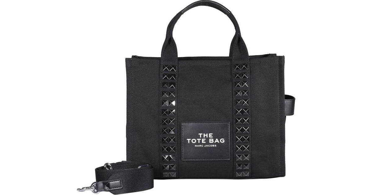 Marc Jacobs The Medium Studded Tote Bag in Black Lyst