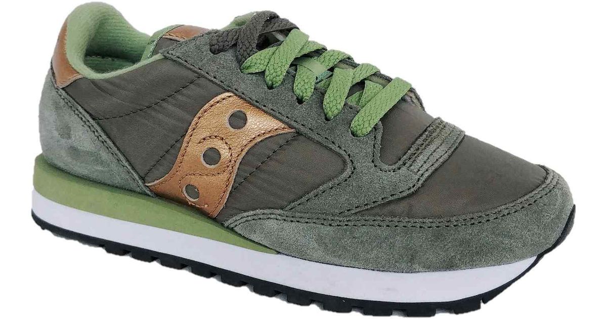 saucony jazz original olive gold