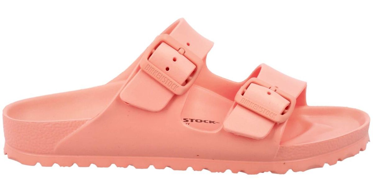 Birkenstock Rubber Arizona Eva in Coral Peach (Pink) - Lyst