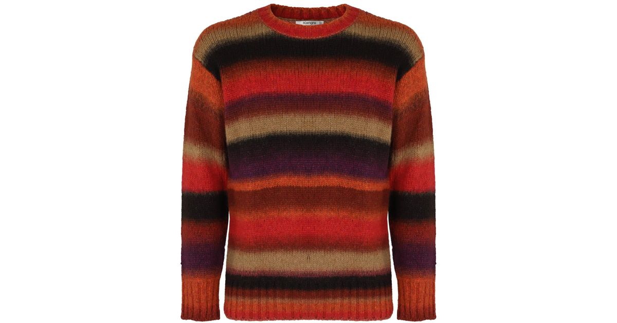 Kangra Knit Stripes in Red for Men Lyst