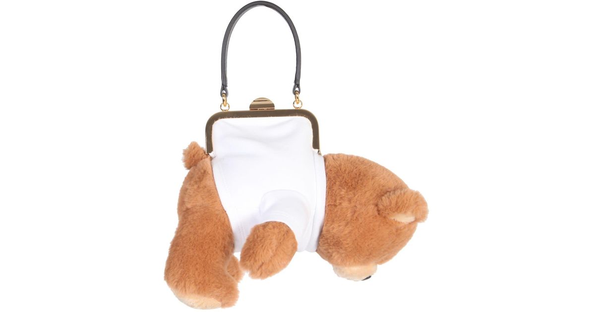 Moschino Leather Teddy Bear Bag in Brown Lyst UK