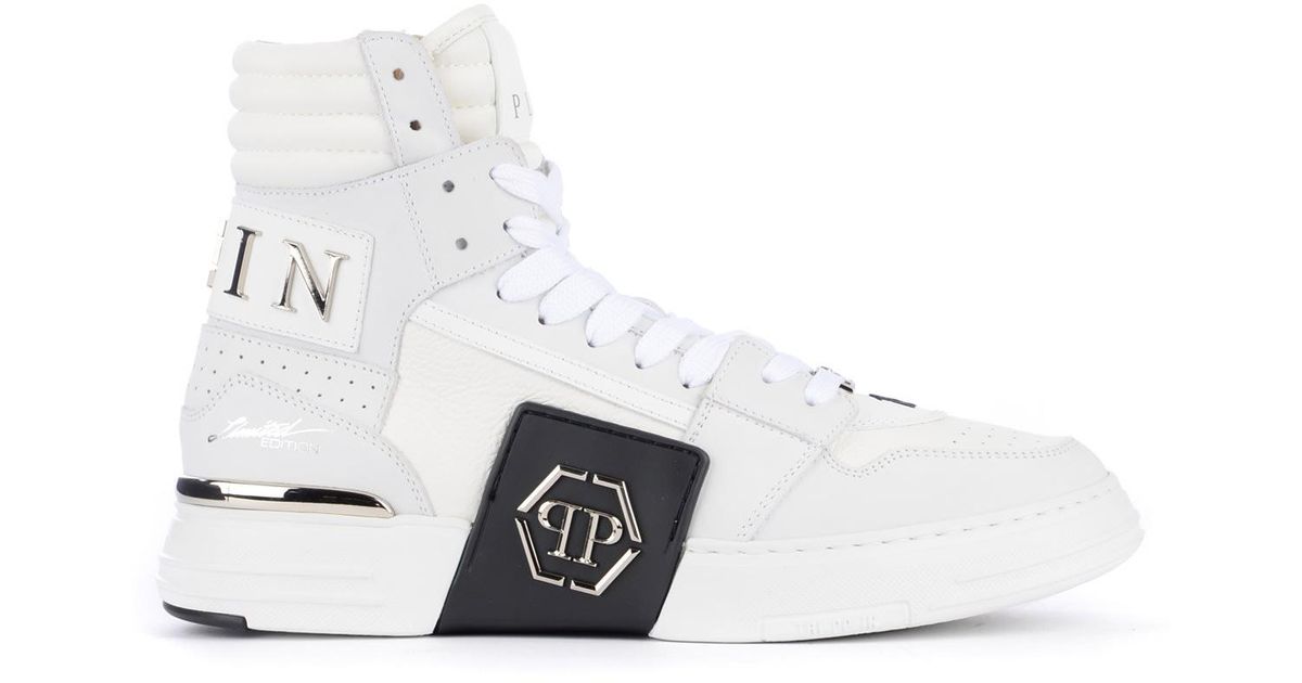 Philipp Plein Tm Hi-top Sneaker In White Leather for Men | Lyst