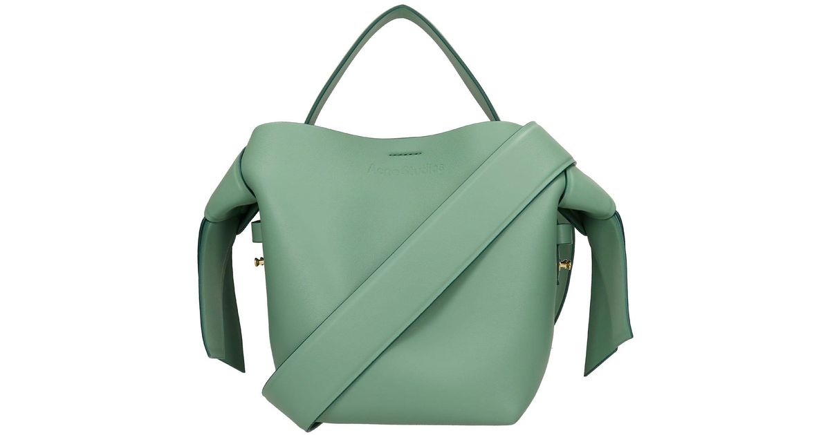 Acne Studios Musubi Hand Bag In Leather in Green - Lyst